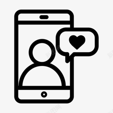 手机腾讯视频facetime手机爱情图标图标