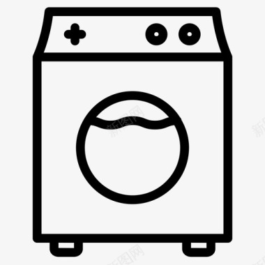 自动洗衣机电器自动图标图标