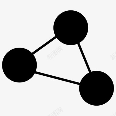 客机模型社交网络图表模型图标图标