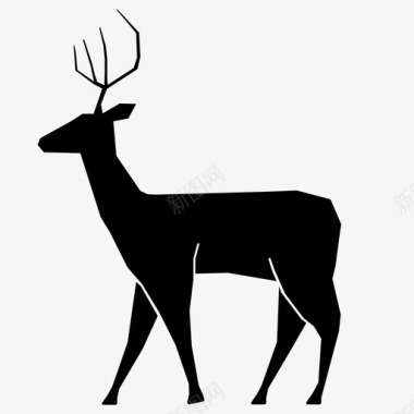 鹿动物斑比图标图标