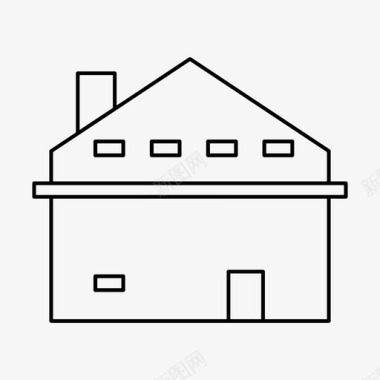 复式公寓建筑物住宅图标图标