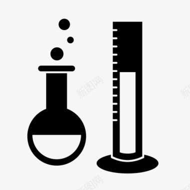 小科学家科学家实验玻璃图标图标