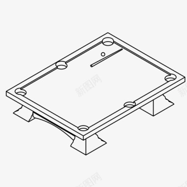 矢量台球台球桌台球娱乐图标图标