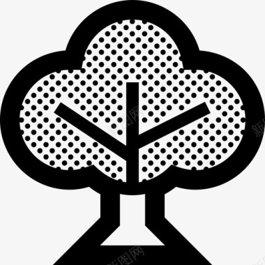 点缀树木自然植物图标图标
