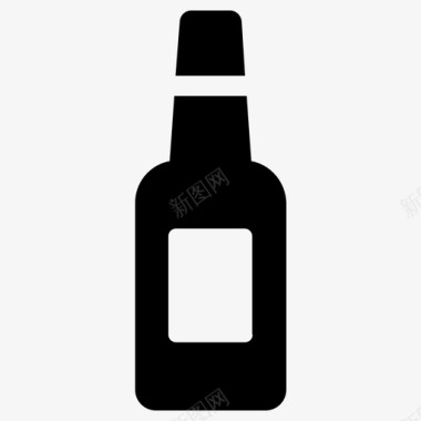 啤酒瓶设计啤酒酒酒吧图标图标