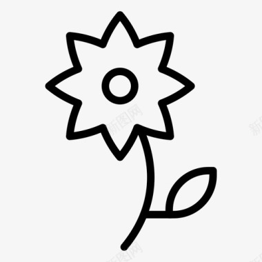 鲜花甘菊自然图标图标