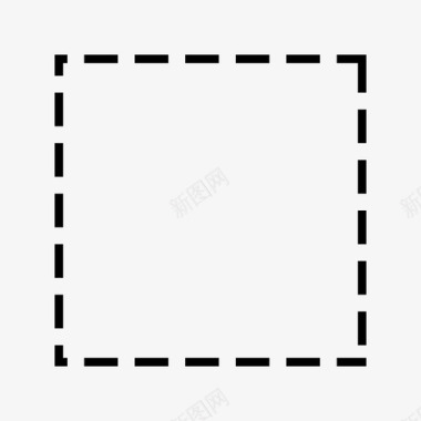 方形图标正方形虚线正方形图标图标