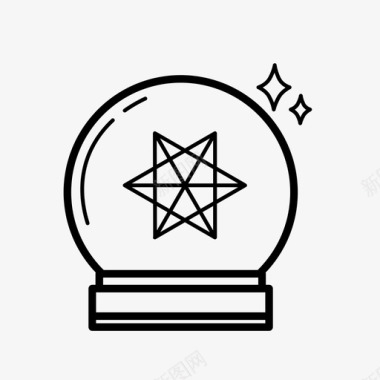 水晶球巫师图标图标