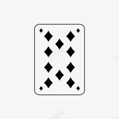 十个钻石纸牌玩牌图标图标