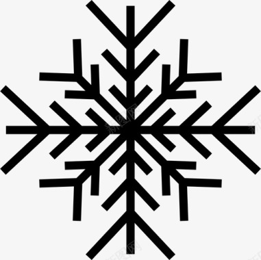 雪晶图案冬天图标图标