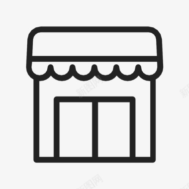 PNG建筑物商店建筑物住宅图标图标