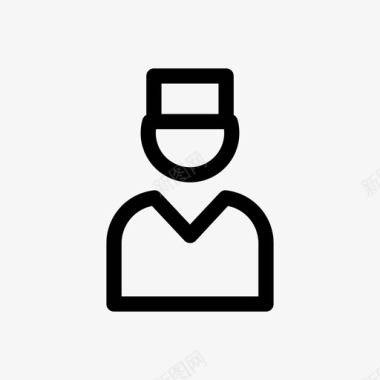 酒店微笑服务员酒店服务员图标图标