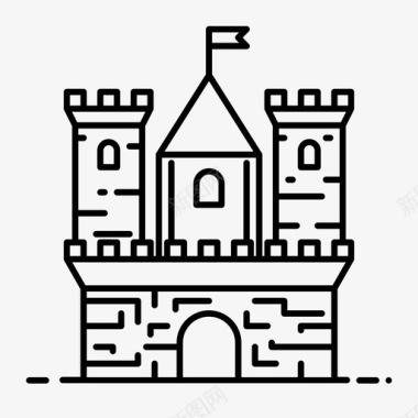 方特魔法城堡城堡王国中世纪图标图标