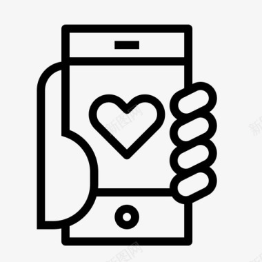 应用程序的智能手机健康应用程序心脏手机图标图标