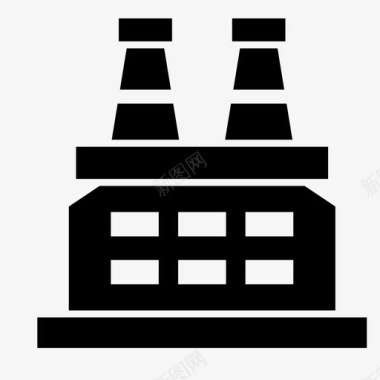 公司的财务报表工厂建筑公司图标图标