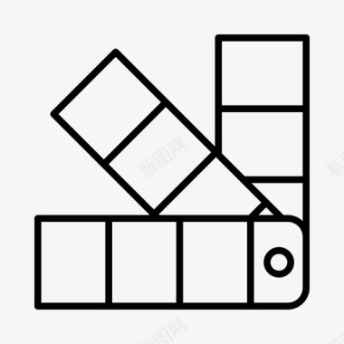 潘通书艺术类色板图标图标