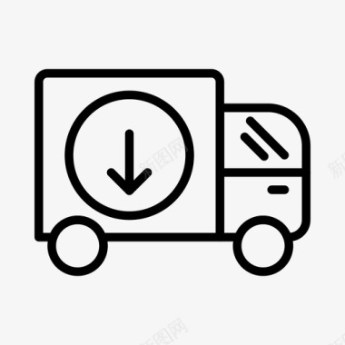车辆送货购物图标图标