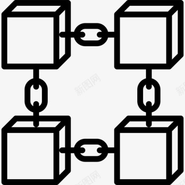 区块链ppt区块链加密货币图标图标