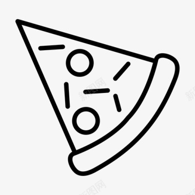 披萨快餐午餐菜单图标图标