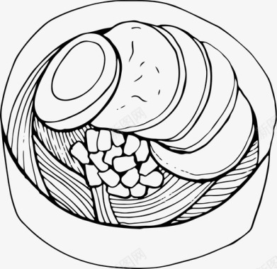拉面日本菜午餐图标图标