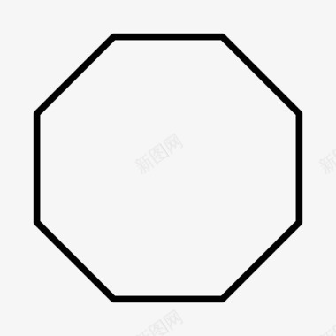八角形几何体多边形图标图标