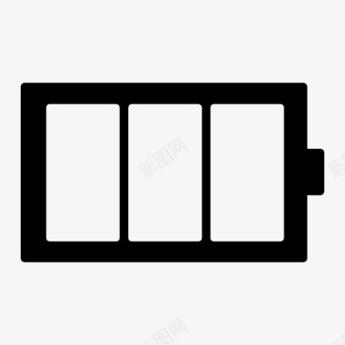 智能手机全电池充电智能手机图标图标