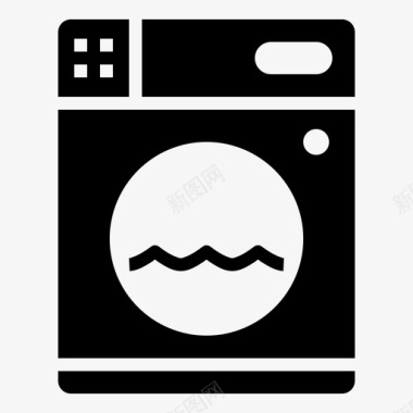 洗衣机干衣机家用电器雕刻机图标图标