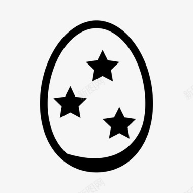 彩蛋彩蛋复活节星星图标图标