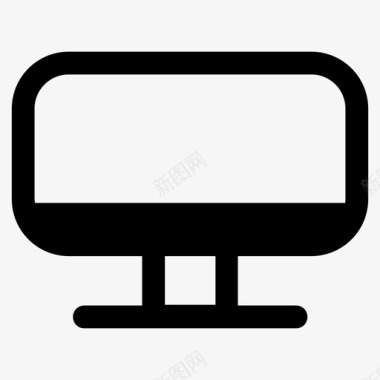 电脑显示器苹果台式机图标图标
