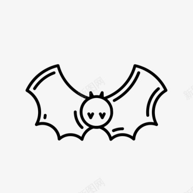蝙蝠可爱尖牙图标图标