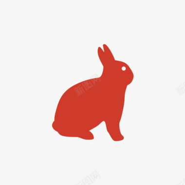 简约动物兔子图标