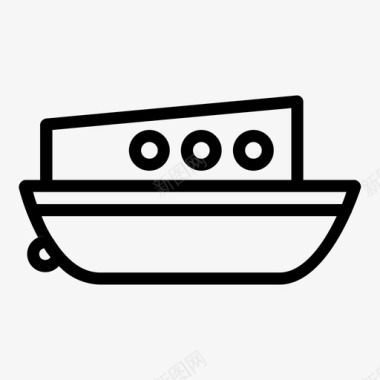 船船独木舟帆船图标图标
