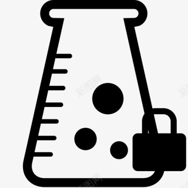 大锁打开烧瓶锁图标