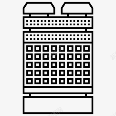 公司标识商业摩天大楼大厦公司图标图标