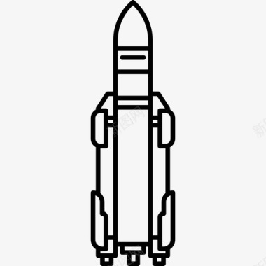 火箭NBA直线型航天火箭图标图标