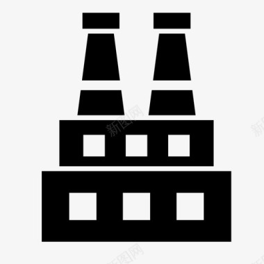 公司的财务报表工厂建筑公司图标图标