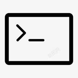 Linux命令终端代码命令行图标高清图片