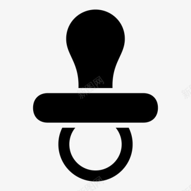 纸尿布宝宝假人乳头奶嘴图标图标