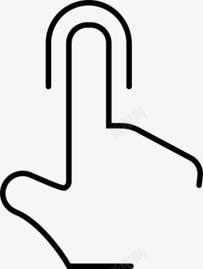 手镣触摸手指手势图标图标