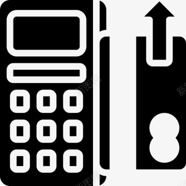 芯片和密码读卡器电子商务图标图标