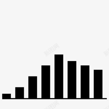 统计图表条形图市场图标图标