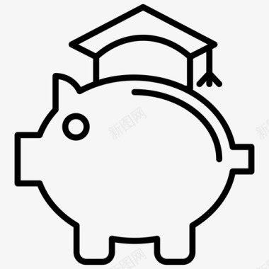 教育储蓄大学学费分期付款图标图标