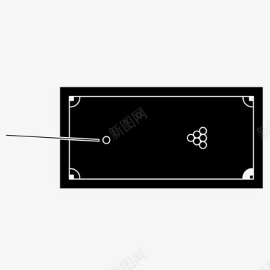 游戏台球台球桌台球娱乐图标图标