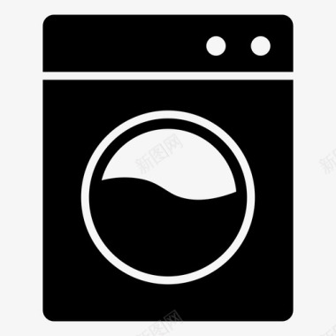 洗衣机洗衣机衣服洗涤家用电器图标图标