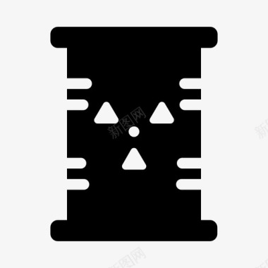 放射性桶油桶放射性图标图标