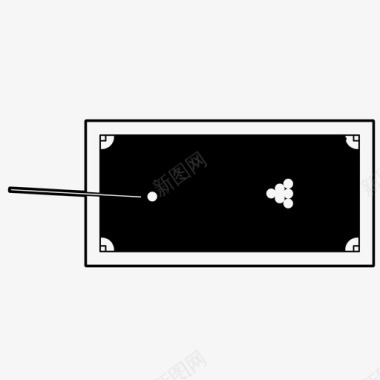 英式台球桌台球桌台球娱乐图标图标