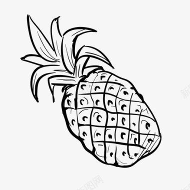 菠萝美味水果图标图标