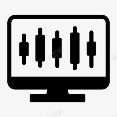 外汇图表商业金融图标图标