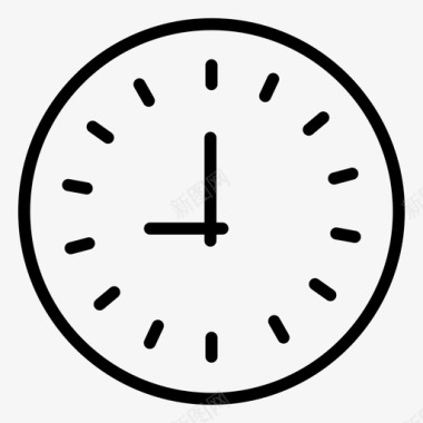 旅游线路手表时钟分钟图标图标