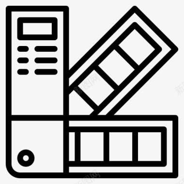 趣味色彩潘通色彩平面图标图标